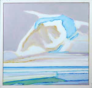 Paul Overhaus - Acryl op doek, Eindig Oneindig - Ingelijst verkocht voor € 80!