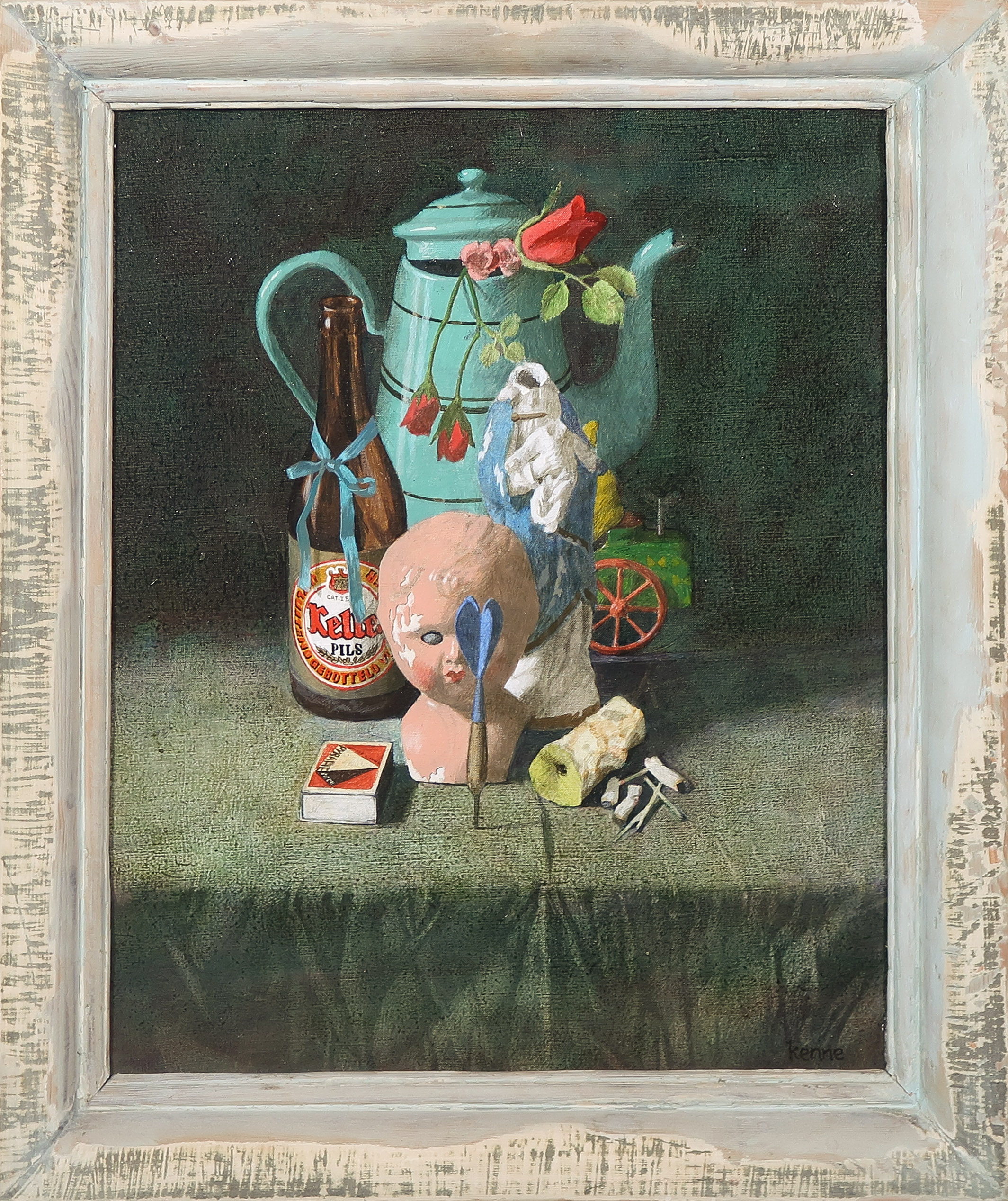 Kenne Gregoire - Olieverf op doek, Stilleven - Ingelijst kopen? Bied vanaf 350!