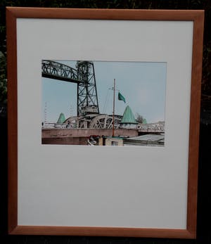 Ciano Siewert - Ingelijste aquarel: De hef te Rotterdam - 1999 kopen? Bied vanaf 165!