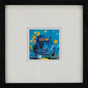 Ad Verstijnen - Kleurenzeefdruk VW KEVER BRILLETJE --IN NIEUWE LIJST!! kopen? Bied vanaf 60!