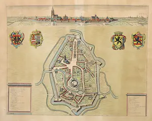 Niet of onleesbaar gesigneerd - Handgekleurde gravure, Aldenarda vulgo Audenaerde (Oudenaarde) kaufen? Bieten Sie von 1!