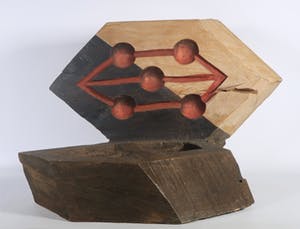 Emile van der Kruk - Houten object, Zonder Titel (Groot) kopen? Bied vanaf 100!