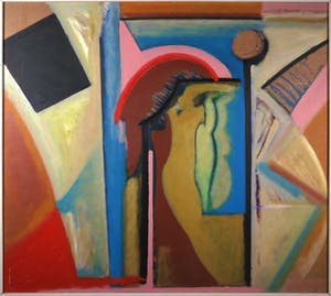 Han Sterk - Olieverf op paneel, Z.T. Abstracte compositie - Ingelijst (Zeer groot) kopen? Bied vanaf 1!
