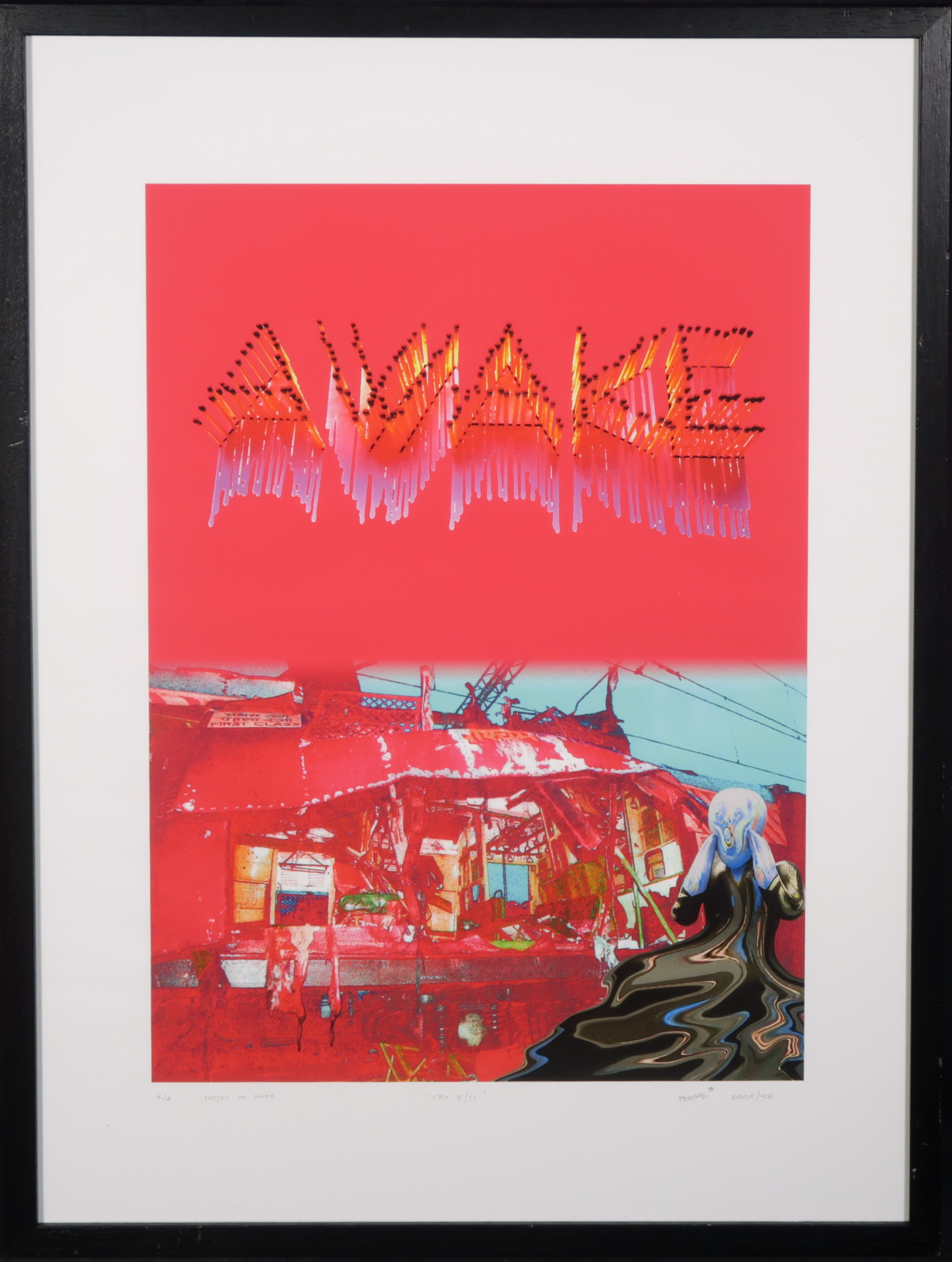 Niet of onleesbaar gesigneerd - Inkjetprint, Awake kopen? Bied vanaf 1!