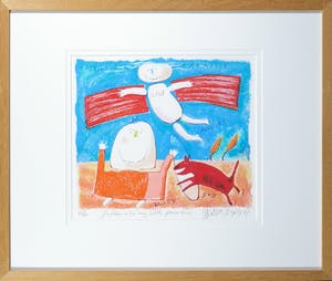 Wouter Stips - Zeefdruk, He flew into my little paradise - Ingelijst kopen? Bied vanaf 50!