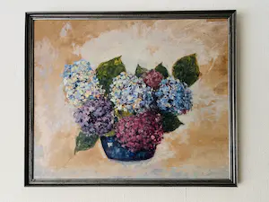 Adriaan Hendrik Dros - 1862-1944 Stilleven Bloemenvaas Hydrangea Macrophylla kopen? Bied vanaf 35!