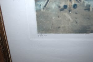 Henry Cassiers - ets/aquatint = waterlandschap met molen = kopen? Bied vanaf 55!