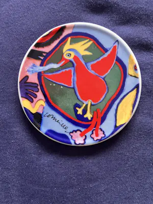 Corneille - Keramiek bord De vuurvogel en 5 verschillende onderzetters kopen? Bied vanaf 54!