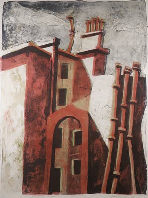 Jeroen Hermkens - Litho, Paris - Ingelijst (Zeer groot en zwaar) kopen? Bied vanaf 70!