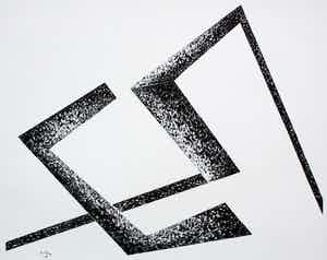 Toon Kelder - litho: Abstract - 1965 verkocht voor € 45!