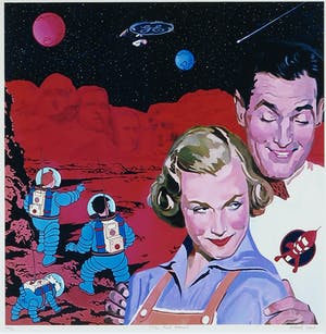 Alfred Degens - Lambdaprint, The red planet - Ingelijst kopen? Bied vanaf 35!