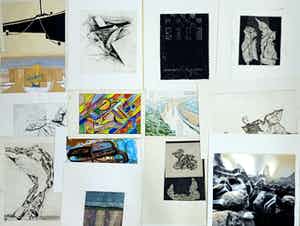 Henny Gusta van den Berg - en vele andere! - Groot lot met 56 werken op papier verkocht voor € 50!