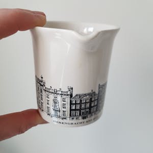Villeroy & Boch - Melk- en suikerpotje Amsterdamse grachten, 60s spaaractie van Nutroma kopen? Bied vanaf 15!