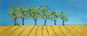 Bert Wisman - Olieverf op marouflé, Landschap - Ingelijst kopen? Bied vanaf 50!