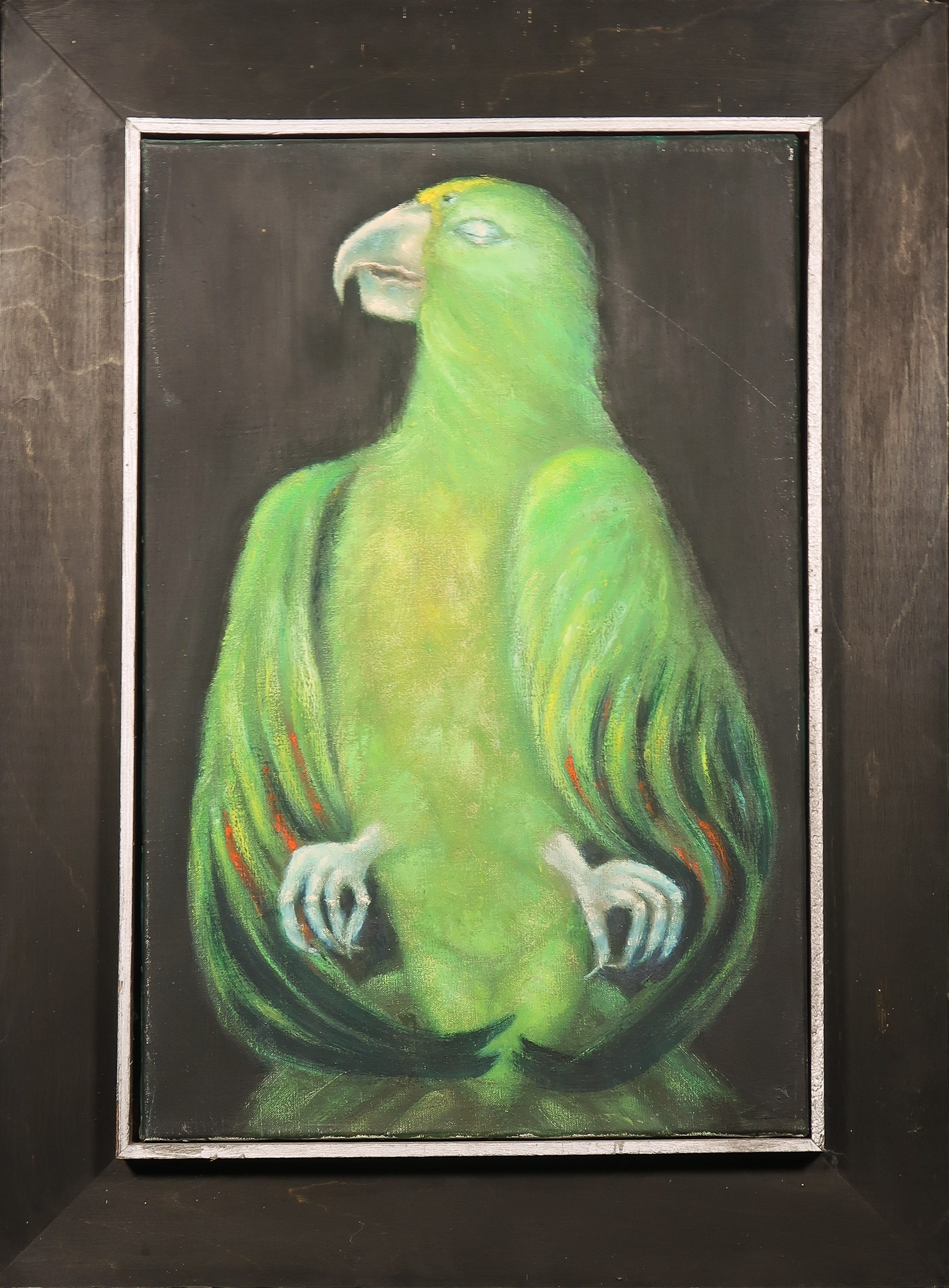 Mariette van Kemenade - Olieverf op doek, Papegaai - Ingelijst kopen? Bied vanaf 20!