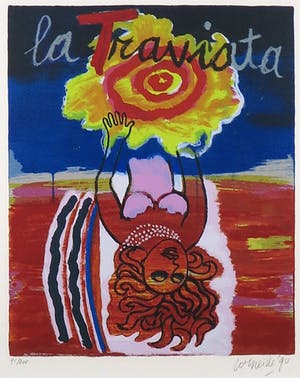 Corneille - Zeefdruk, La Traviata - Ingelijst kopen? Bied vanaf 140!