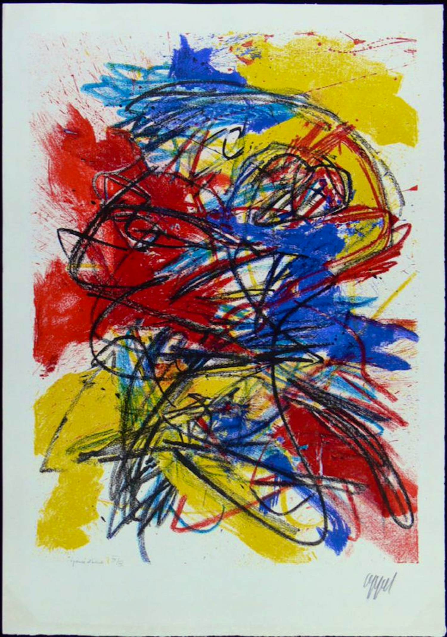 Karel Appel - “Geh durch den Spiegel” verkocht voor € 999!