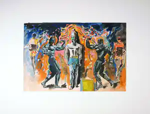 Maarten van Dreven - Gouache, Time Bandits verkocht voor € 35!