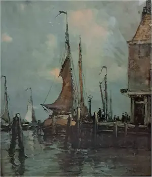 Jan van der Linde - havengezicht kopen? Bied vanaf 10!