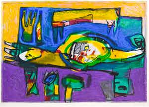 Geert Vrijdag - Eufraat - Ingelijst - GROOT verkocht voor € 1!