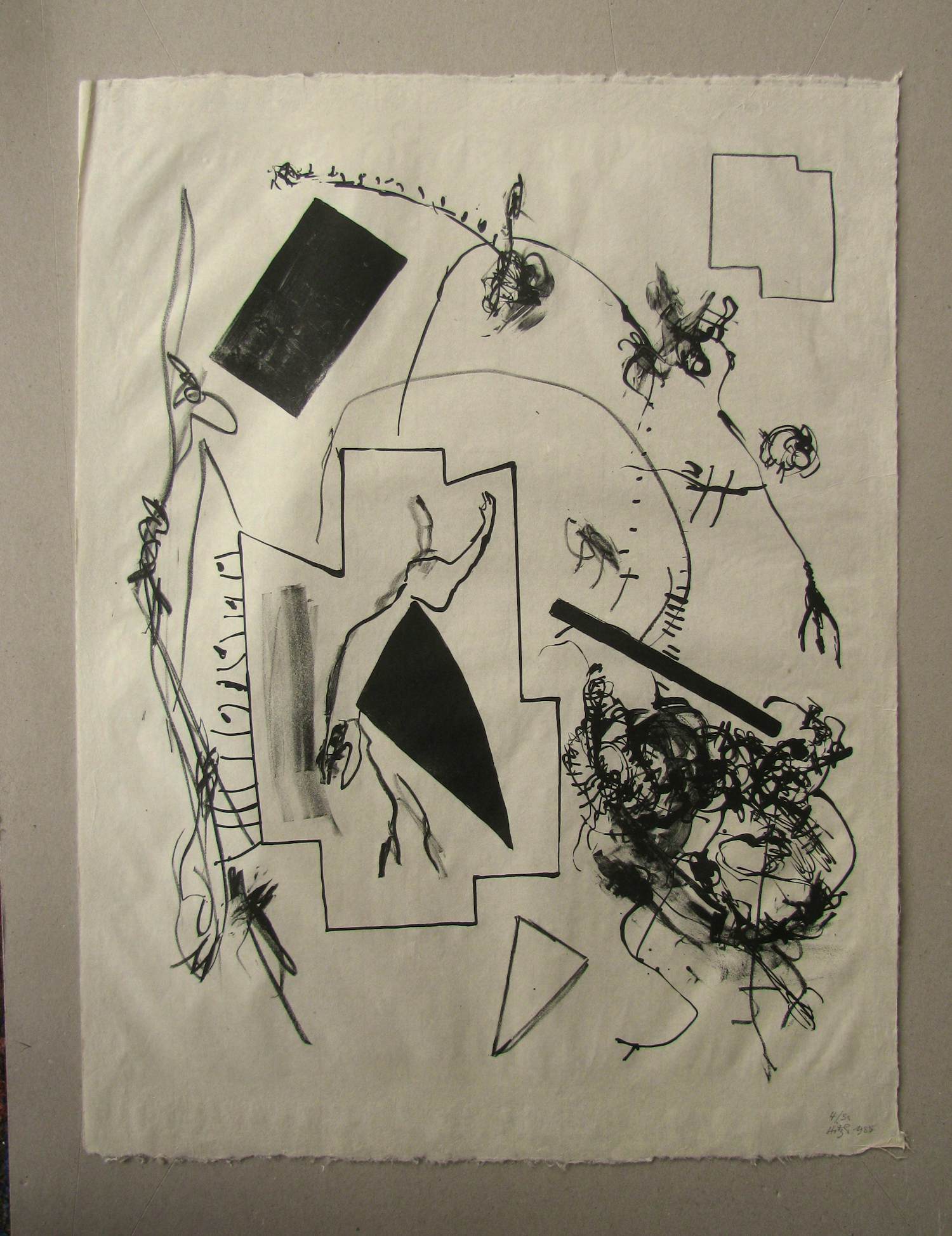 Buy Franz Hitzler - OHNE TITEL 1985 signiert .? Bid from 120!