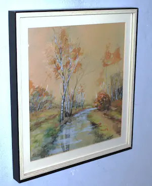 Casper Marinus Kouw - 2 landschappen, 1x onbekend - mooi ingelijst kopen? Bied vanaf 85!