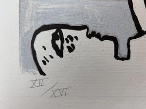 Corneille - kleurenzeefdruk - 'Sous les feuillages' - 1975 kopen? Bied vanaf 250!