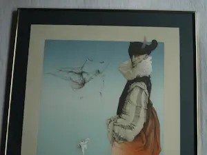 Michael Parkes - Gesigneerde en ingelijste litho ‘Swan King’ + Boek - 1982 kopen? Bied vanaf 400!