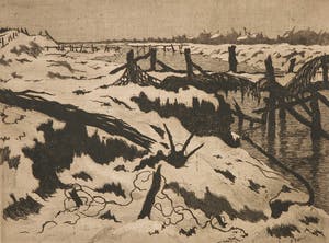 Jules van de Leene - Ets, Schoorbakke an de IJzer kopen? Bied vanaf 1!