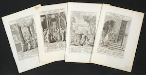 Antonius Wierix - en Karel van Mallery - Vier kopergravures uit de Natalisbijbel kopen? Bied vanaf 1!
