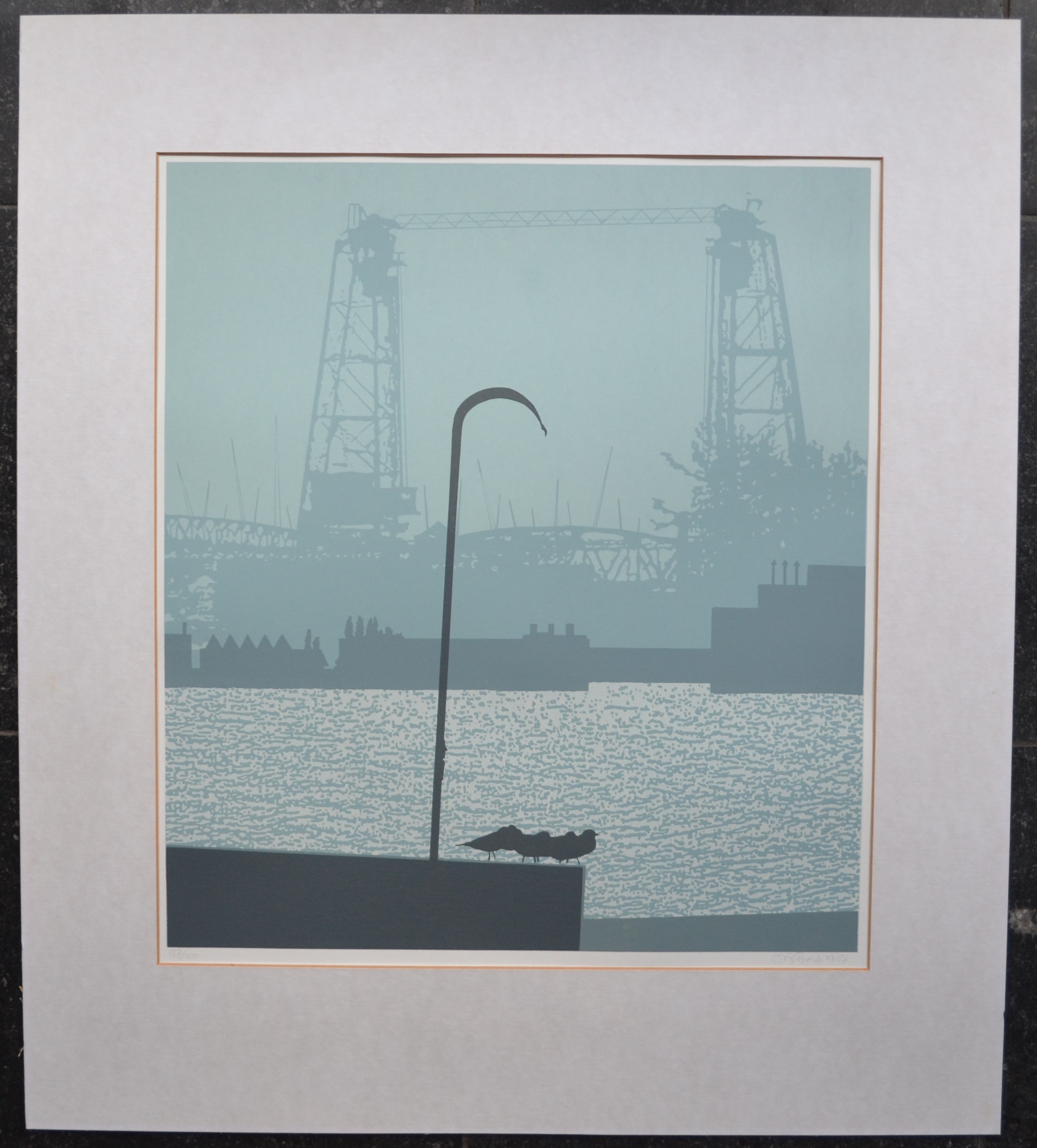 Clemens Zijlmans - Hefbrug Rotterdam - Zeefruk - Gesigneerd kopen? Bied vanaf 1!