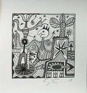 Kurt Josef Haas - Twee handgesigneerde lithografien: Mixed I en II kopen? Bied vanaf 19!