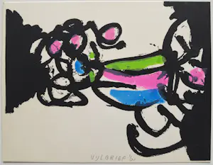 Ernst Vijlbrief - spel en nederlaag – 4 ingekleurde zeefdrukken kopen? Bied vanaf 199!