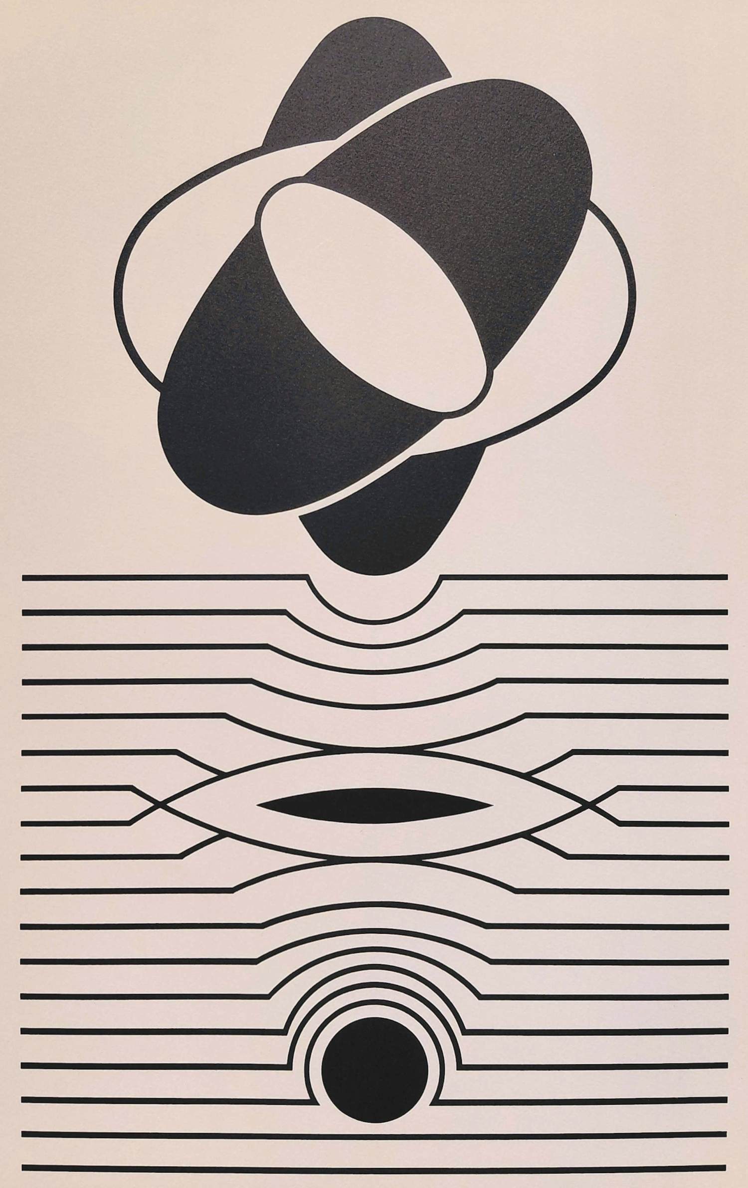 Victor Vasarely - Op-Art compositie, zeefdruk kopen? Bied vanaf 275!