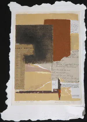 Anton van den Horst - Druk met zandstructuur, Voor Nellie kopen? Bied vanaf 1!