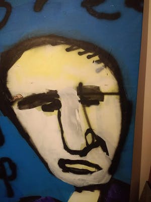 Herman Brood - schilderij, Free Record Fame, 190 x 190 cm + HB-M Certificaat, TOPWERK kopen? Bied vanaf 4500!