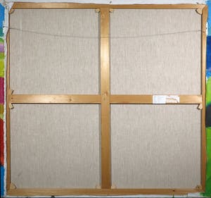 Jan Peter van Opheusden - Acrylverf op linnen, Kerklandschap, (Zeer groot) kopen? Bied vanaf 350!