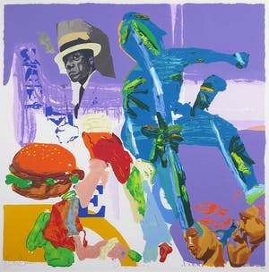 Carlos Blaaker - Zeefdruk, Burger King - Ingelijst kopen? Bied vanaf 35!