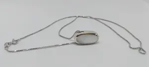 Italiaanse Zilveren (925) Collier met hanger ingelegd met parelmoer kaufen? Bieten Sie von 45!