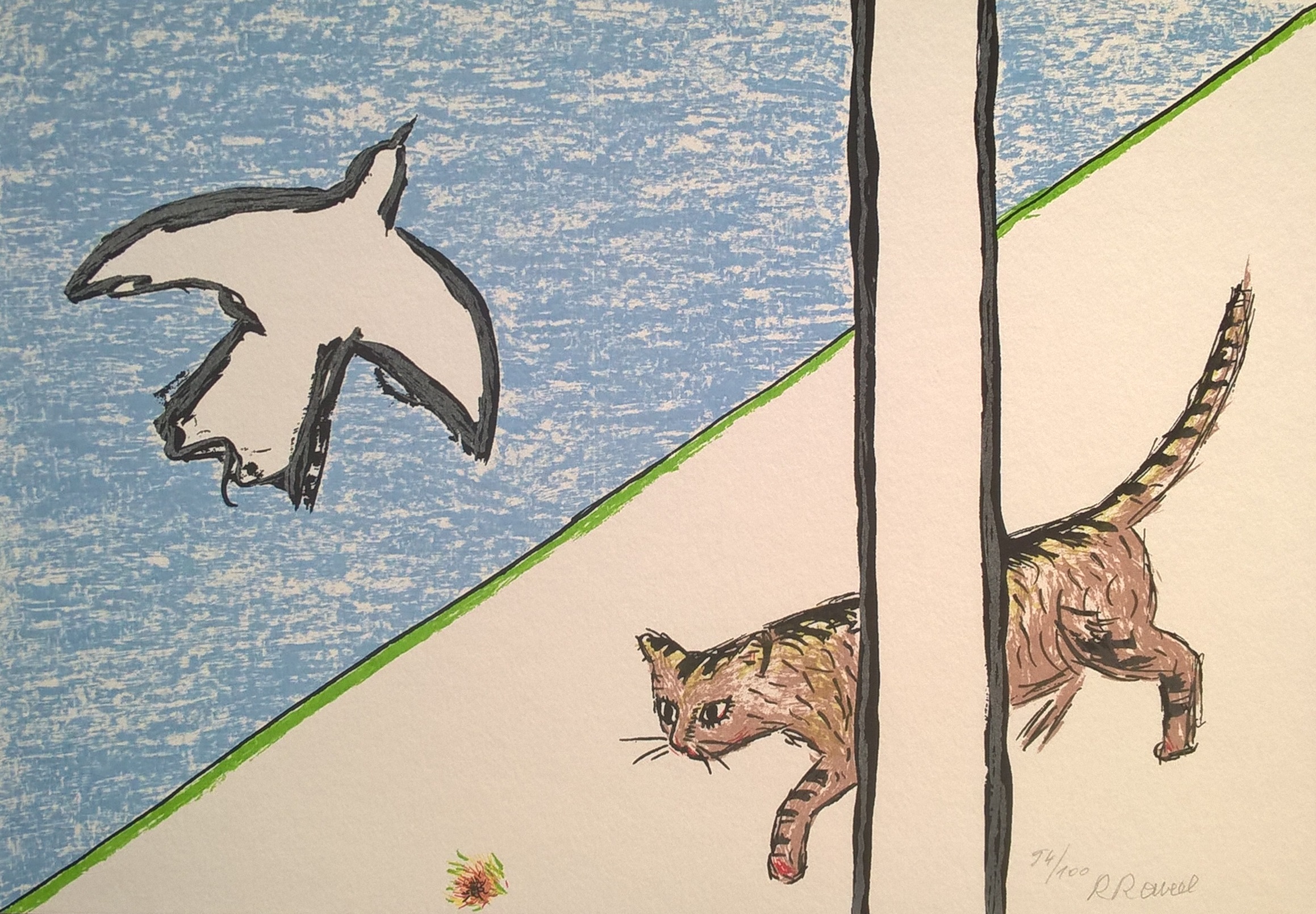 Roger Raveel - felix vulgaris – 6 zeefdrukken kopen? Bied vanaf 2175!