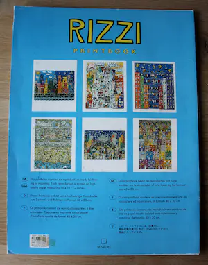 James Rizzi - printbook: met zes prints en een zeefdruk op de voorzijde kopen? Bied vanaf 50!