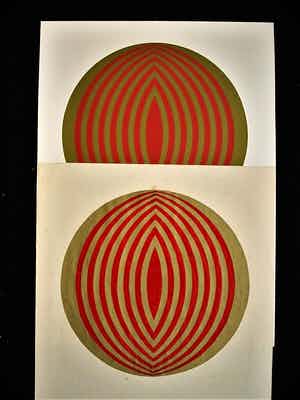 Rob Schotman - Jaren 60 PoP Art Litho - Circum-Centrisch - Inclusief origineel ontwerp! verkocht voor € 30!