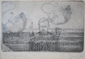 Hans Kuyt - Zelfportret - ets nr. I - 1968 kopen? Bied vanaf 30!