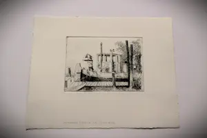 Herman Berserik - Monochrome 1992 Ets "Land in zicht" - uniek eigen druk exemplaar kaufen? Bieten Sie von 36!