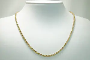 28 - 14 karaats geelgouden koordcollier kopen? Bied vanaf 950!