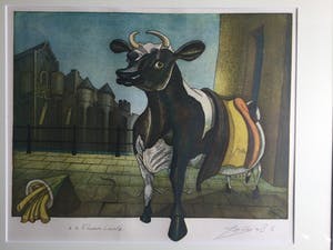 Rob Clous - de Vlaamse Leeuw | kleurenets - mooi ingelijst kopen? Bied vanaf 55!