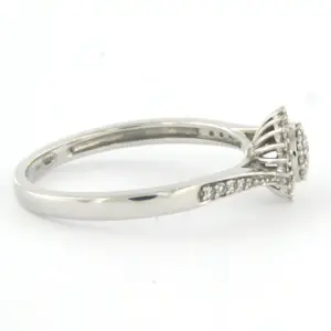 18k witgouden ring met single cut geslepen diamant tot. 0.23ct – F/G - VS/SI kopen? Bied vanaf 250!