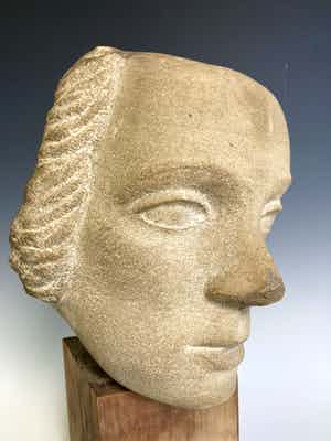 Willy Boers - Stenen sculptuur, afkomstig uit de collectie van de zoon van Willy Boers verkocht voor € 650!