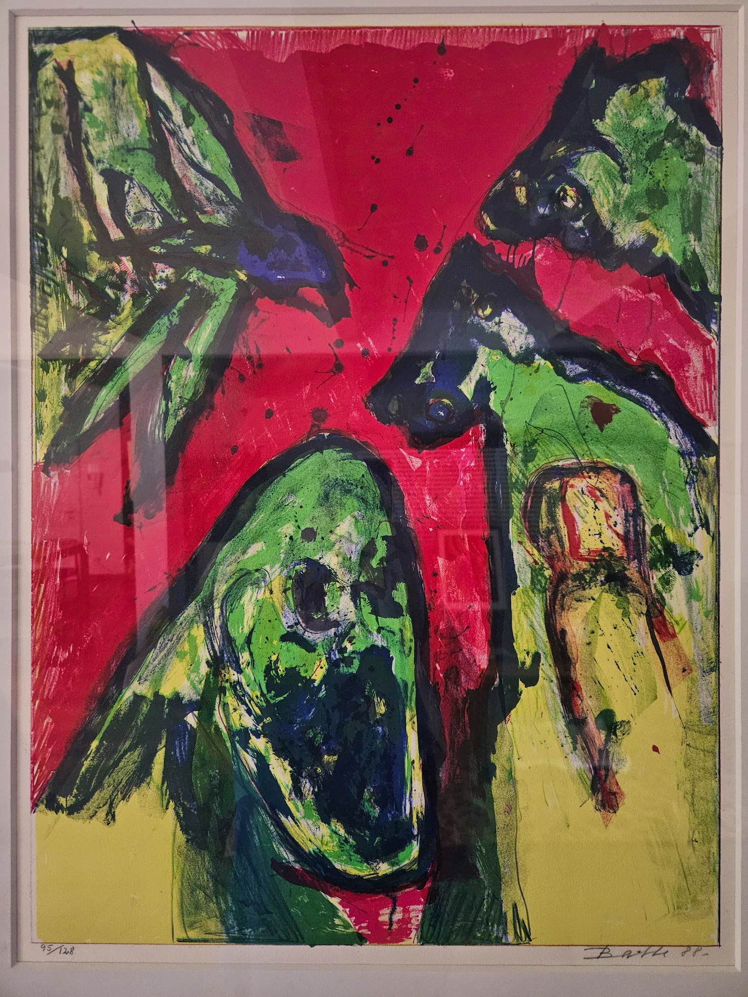 Mogens Balle - Ingelijste litho - 1988 kopen? Bied vanaf 255!