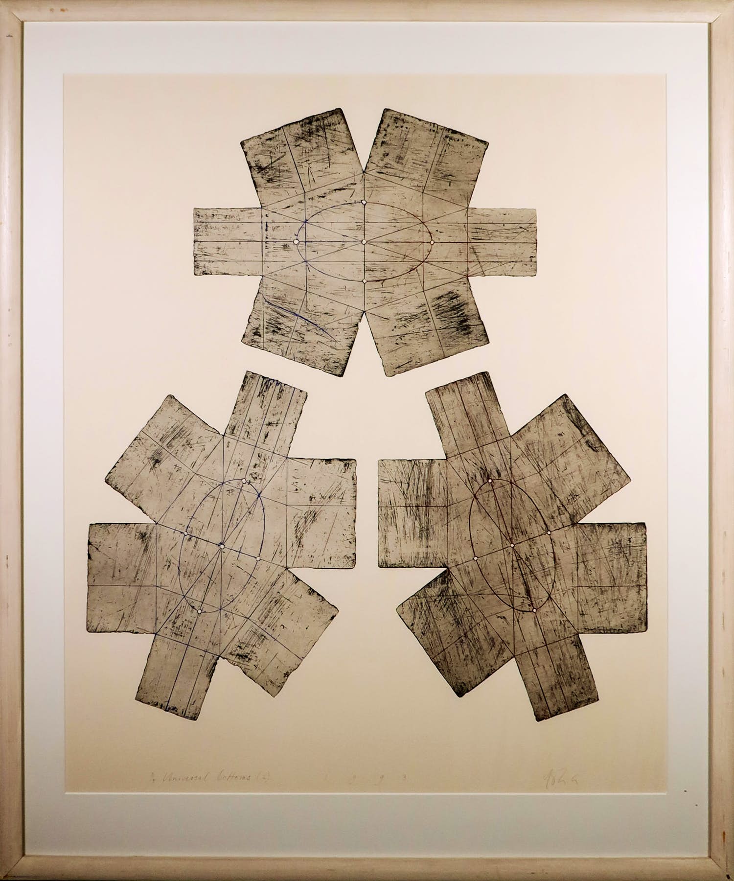 Yoka Voorbach - Ets, Universal - Ingelijst (Groot) verkocht voor € 1!